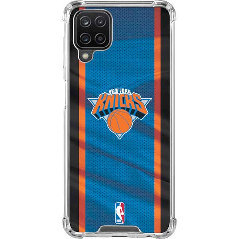 NBA New York Knicks Away Jersey Galaxy A12 Clear Case