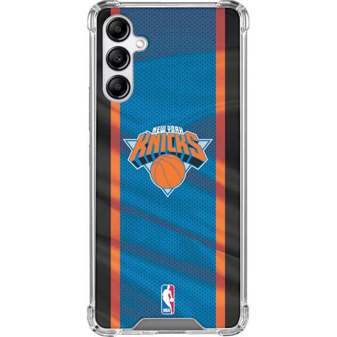 NBA New York Knicks Away Jersey Galaxy A14 5G Clear Case