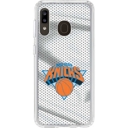 NBA New York Knicks Away Jersey Galaxy A20 Clear Case