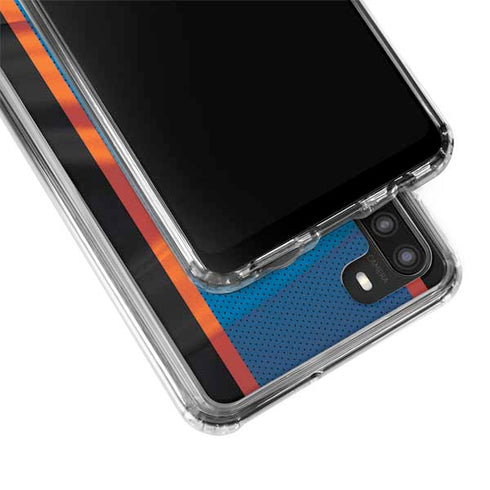 NBA New York Knicks Away Jersey Galaxy A21 Clear Case