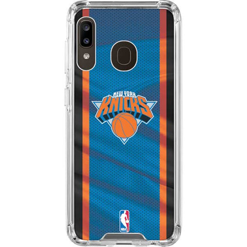 NBA New York Knicks Away Jersey Galaxy A30 Clear Case