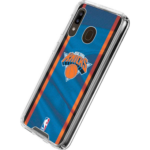 NBA New York Knicks Away Jersey Galaxy A30 Clear Case