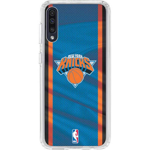 NBA New York Knicks Away Jersey Galaxy A50 Clear Case