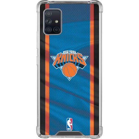 NBA New York Knicks Away Jersey Galaxy A51 5G Clear Case