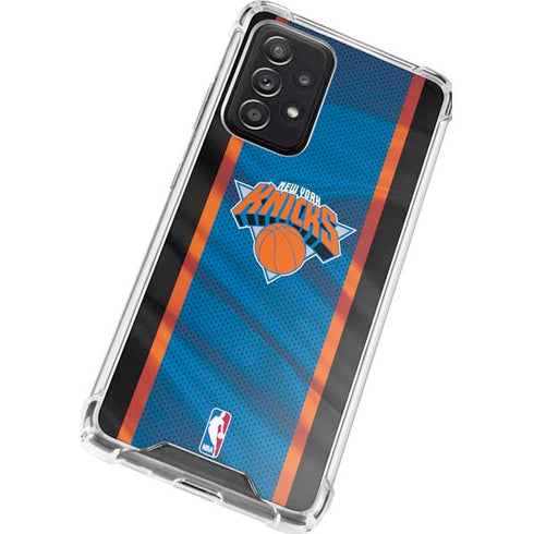 NBA New York Knicks Away Jersey Galaxy A52 5G Clear Case