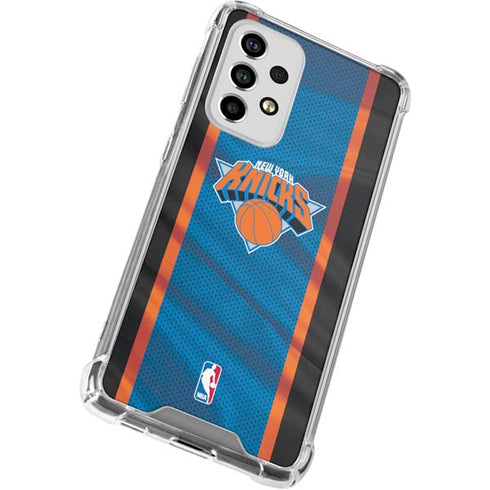 NBA New York Knicks Away Jersey Galaxy A53 5G Clear Case
