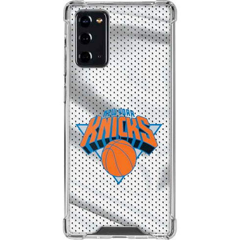 NBA New York Knicks Away Jersey Galaxy Note20 5G Clear Case