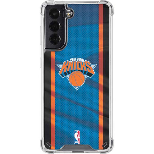 NBA New York Knicks Away Jersey Galaxy S21 5G Clear Case