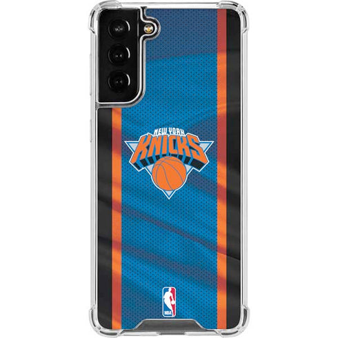 NBA New York Knicks Away Jersey Galaxy S21 FE Clear Case