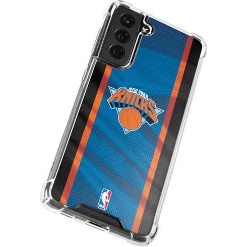 NBA New York Knicks Away Jersey Galaxy S21 FE Clear Case