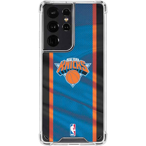 NBA New York Knicks Away Jersey Galaxy S21 Ultra 5G Clear Case
