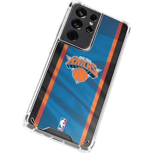 NBA New York Knicks Away Jersey Galaxy S21 Ultra 5G Clear Case