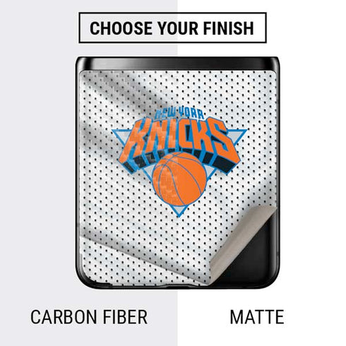 NBA New York Knicks Away Jersey Galaxy Z Flip Skin