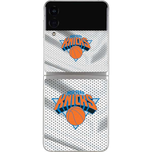 NBA New York Knicks Away Jersey Galaxy Z Flip4 5G Skin