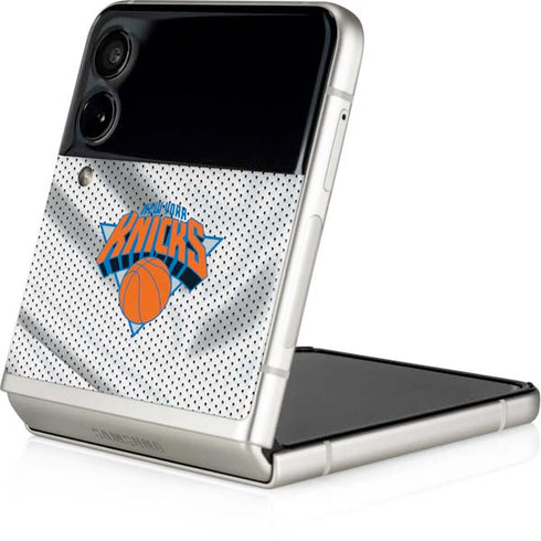 NBA New York Knicks Away Jersey Galaxy Z Flip4 5G Skin