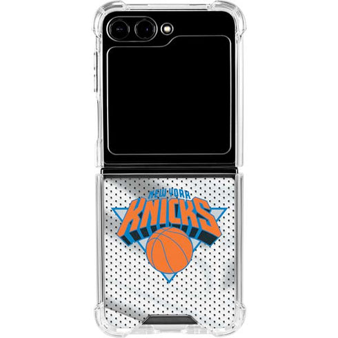 NBA New York Knicks Away Jersey Galaxy Z Flip5 5G Clear Case
