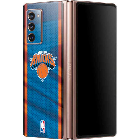 NBA New York Knicks Away Jersey Galaxy Z Fold2 5G Skin