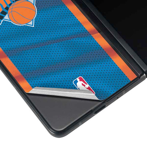 NBA New York Knicks Away Jersey Galaxy Z Fold4 5G Skin