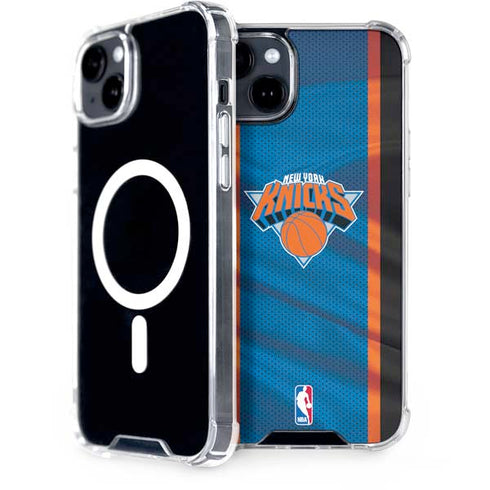 NBA New York Knicks Away Jersey iPhone 15 Plus MagSafe Case