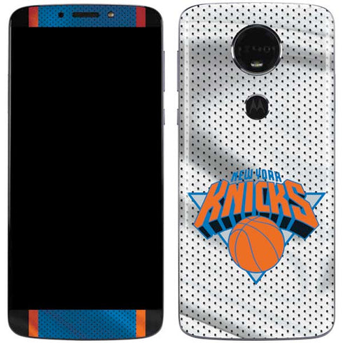 NBA New York Knicks Away Jersey Moto E5 Plus Skin