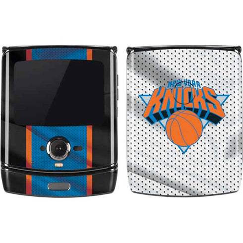 NBA New York Knicks Away Jersey Motorola RAZR Skin