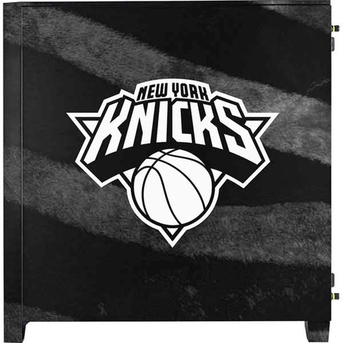 NBA New York Knicks Black Animal Print Corsair 4000D Tempered Glass Mid-Tower ATX Case Skin