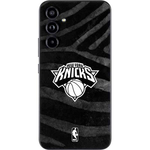 NBA New York Knicks Black Animal Print Galaxy A54 5G Skin