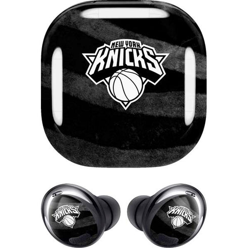 NBA New York Knicks Black Animal Print Galaxy Buds Pro Skin