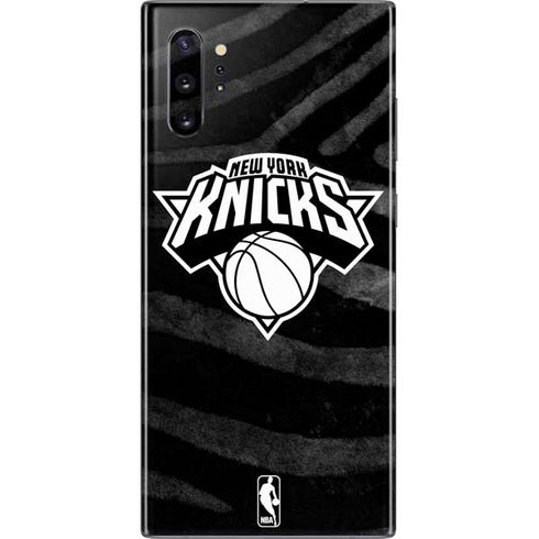NBA New York Knicks Black Animal Print Galaxy Note 10 Plus Skin