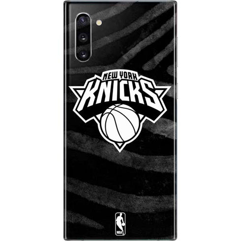 NBA New York Knicks Black Animal Print Galaxy Note 10 Skin