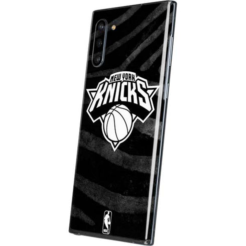 NBA New York Knicks Black Animal Print Galaxy Note 10 Skin