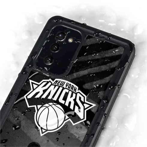 NBA New York Knicks Black Animal Print Galaxy Note20 5G Waterproof Case