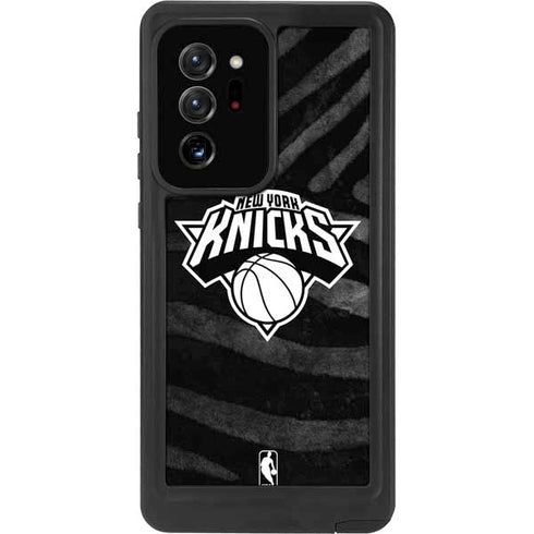 NBA New York Knicks Black Animal Print Galaxy Note20 Ultra 5G Waterproof Case