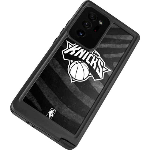 NBA New York Knicks Black Animal Print Galaxy Note20 Ultra 5G Waterproof Case