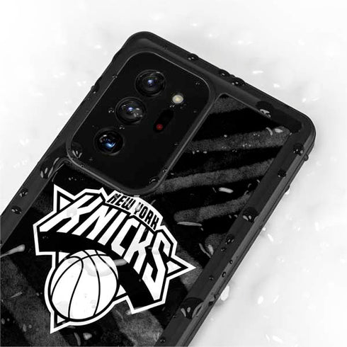 NBA New York Knicks Black Animal Print Galaxy Note20 Ultra 5G Waterproof Case