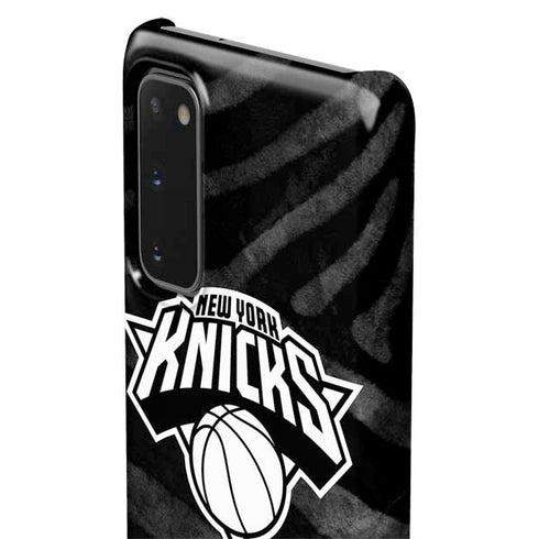NBA New York Knicks Black Animal Print Galaxy S20 Lite Case