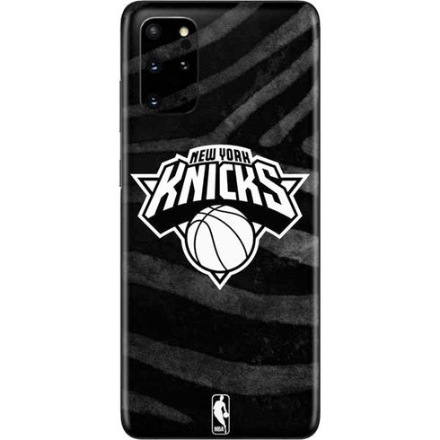 NBA New York Knicks Black Animal Print Galaxy S20 Plus Skin
