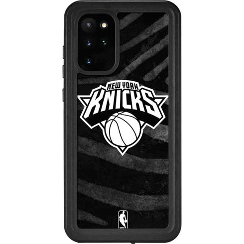 NBA New York Knicks Black Animal Print Galaxy S20 Plus Waterproof Case