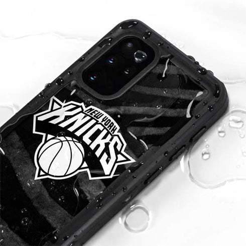 NBA New York Knicks Black Animal Print Galaxy S20 Plus Waterproof Case