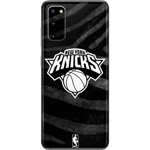 NBA New York Knicks Black Animal Print Galaxy S20 Skin