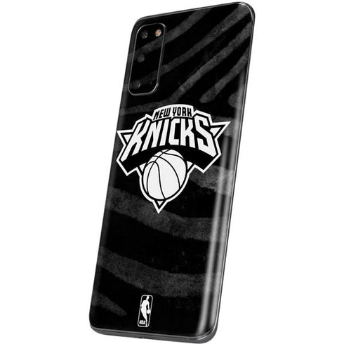 NBA New York Knicks Black Animal Print Galaxy S20 Skin