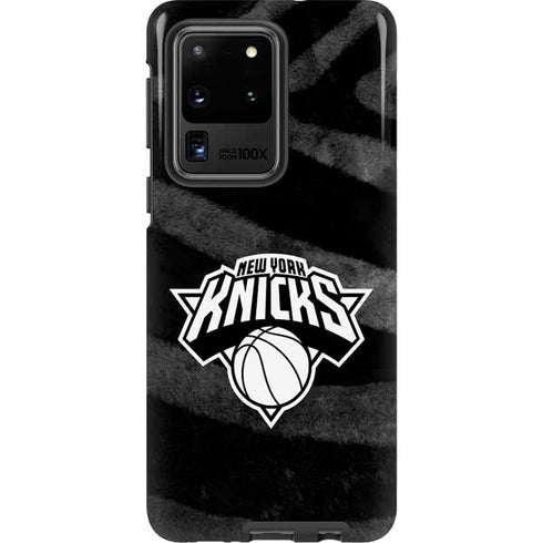 NBA New York Knicks Black Animal Print Galaxy S20 Ultra 5G Pro Case
