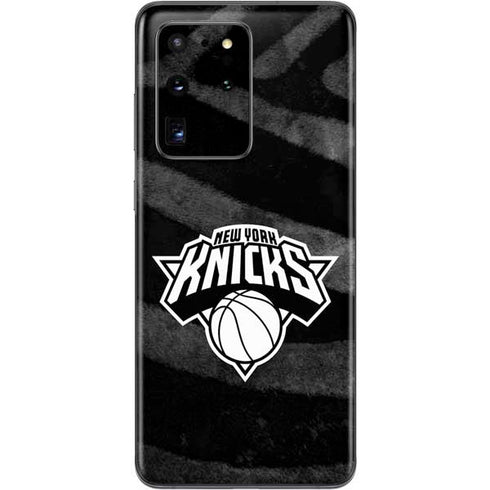 NBA New York Knicks Black Animal Print Galaxy S20 Ultra 5G Skin