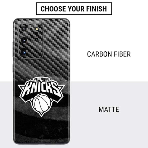 NBA New York Knicks Black Animal Print Galaxy S20 Ultra 5G Skin