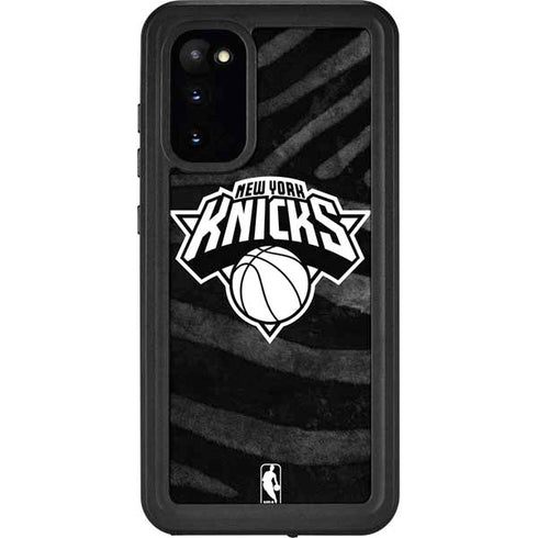 NBA New York Knicks Black Animal Print Galaxy S20 Waterproof Case