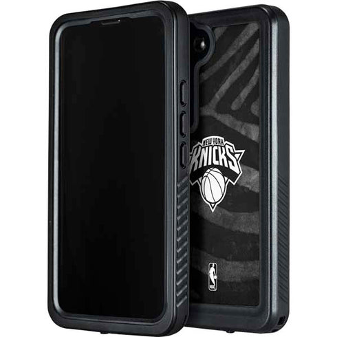 NBA New York Knicks Black Animal Print Galaxy S23 Waterproof Case