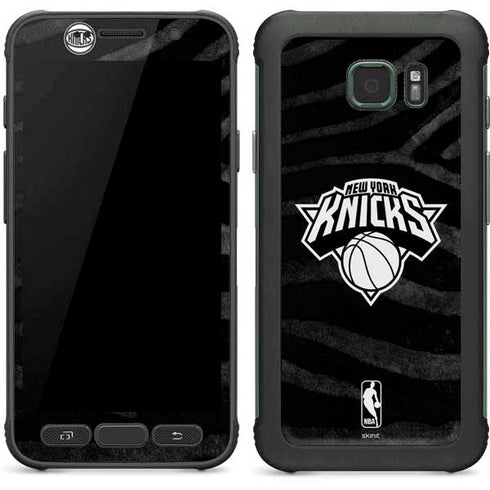 NBA New York Knicks Black Animal Print Galaxy S7 Active Skin