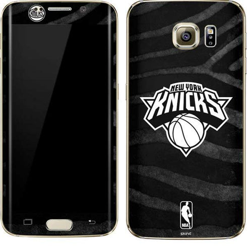 NBA New York Knicks Black Animal Print Galaxy S7 Edge Skin