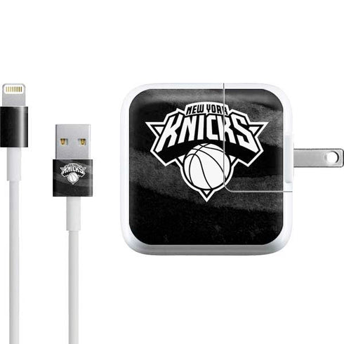 NBA New York Knicks Black Animal Print iPad Charger (10W USB) Skin