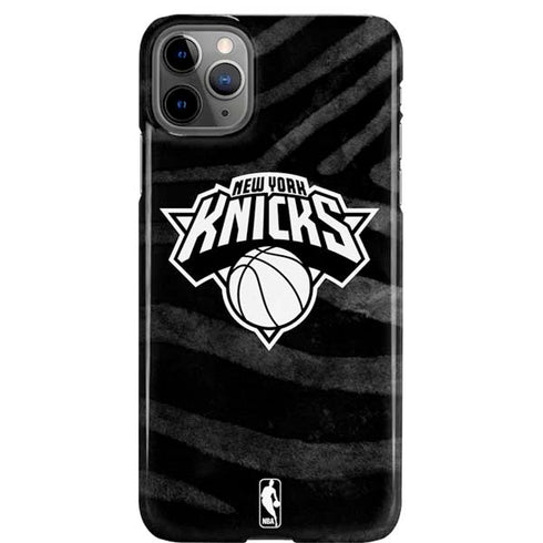 NBA New York Knicks Black Animal Print iPhone 11 Pro Max Lite Case
